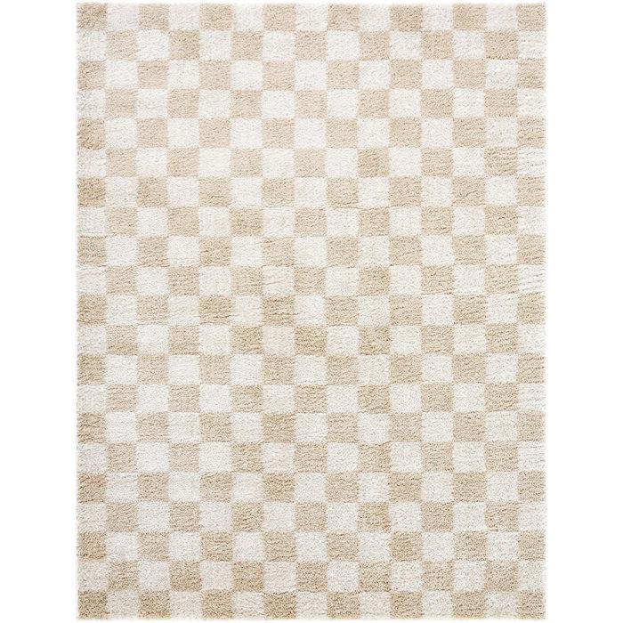 Wayfair Zuhur Washable Checkered Indoor Rug
