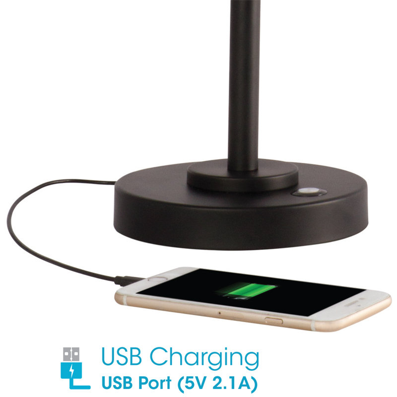 Wayfair Wellness OttLite Balance LED Desk Lamp With USB Port - Modern Adjustable Desk Light