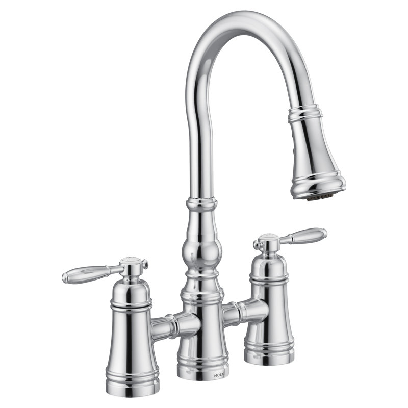 Wayfair Weymouth Pull Down Touch Double Handle Kitchen Faucet S73204