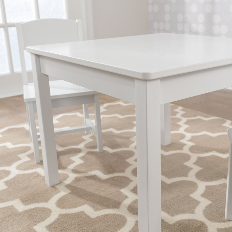 Wayfair Wooden Aspen Table & 2 Chair Set Children's Furniture - White