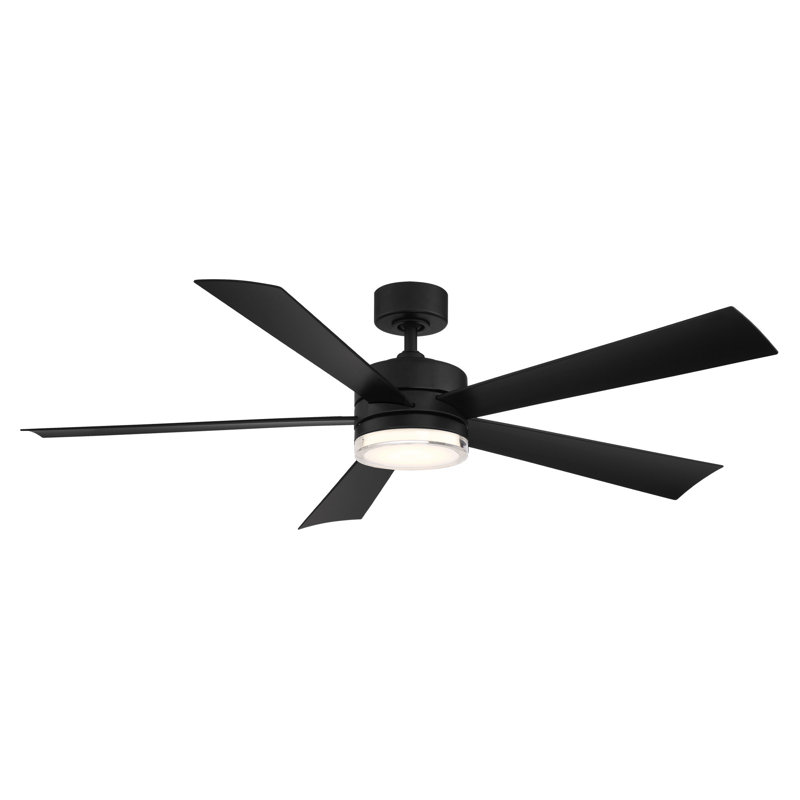 Wayfair Wynd 5-Blade Outdoor/Indoor Smart Ceiling Fan With LED Light Kit Included And Remote Control Included