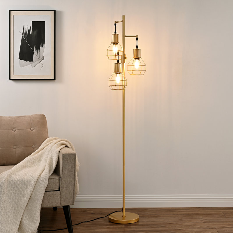 Wayfair Zakaria 65'' Dimmable Tree Floor Lamp with 3 bulbs included