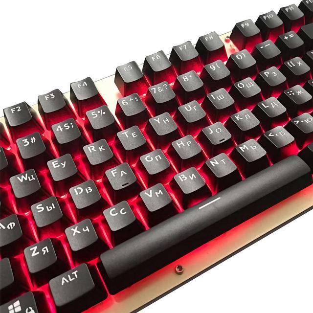 104 Keys Keycap SetSpanish Korean Keycaps OEM Profile ABS Light Transmitting Keycaps For Mechanical Keyboards