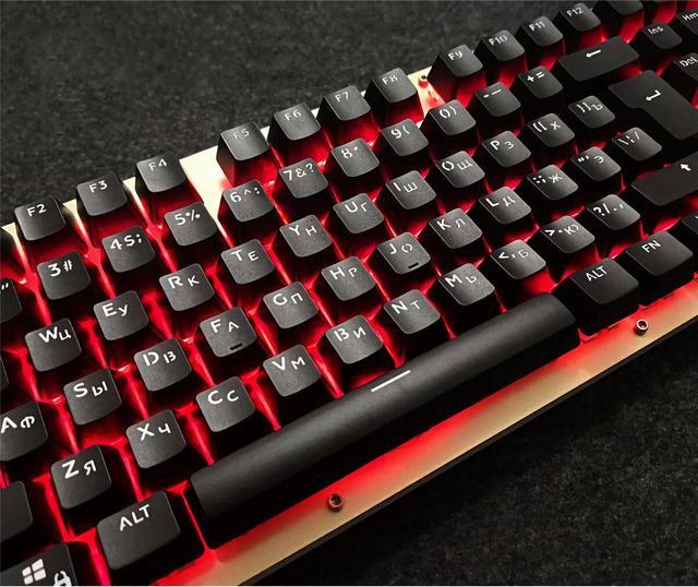104 Keys Keycap SetSpanish Korean Keycaps OEM Profile ABS Light Transmitting Keycaps For Mechanical Keyboards