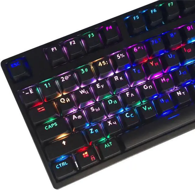 104 Keys Keycap SetSpanish Korean Keycaps OEM Profile ABS Light Transmitting Keycaps for Mechanical Keyboards