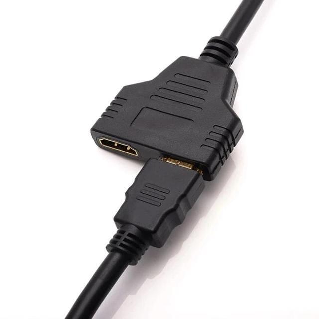 1080P HDMI Splitter 1x2 Cable Adapter HDMI Splitter 1 In 2 HDMI Male To Dual HDMI Female Y Splitter Cable For PC Laptop Monitor