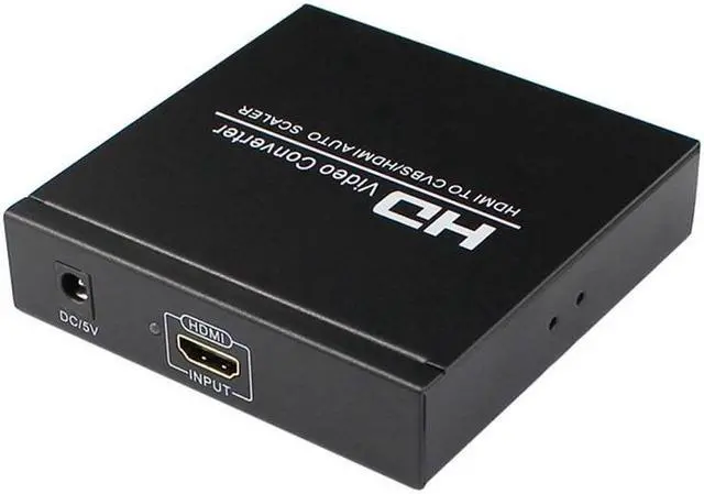1080P HDMI To HDMI AV RCA Converter Scaler AV Splitter Converter for PS4 Apple TV DVD STB Support 1080P PAL NTSC 5.0 HDMI To RCA(EU Plug)
