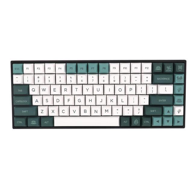 147 Keys Botanical Garden PBT Keycap Set XDA Profile Five-sided Sublimation Custom Keycaps For Mechanical Keyboards