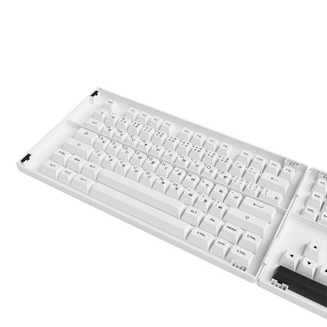 158 Keys Black On White Keycap Set ASA Profile PBT Double Shot Japanese Keycaps For Customized Mechanical Keyboards
