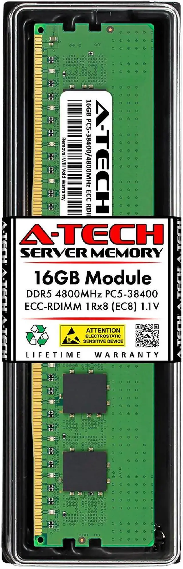16GB RAM Replacement for Dell 1V1N1 DDR5 4800MHz PC5-38400 ECC RDIMM 1Rx8 (EC8) Server Memory