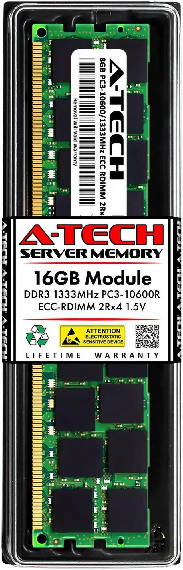 16GB RAM Replacement for HP AM363A DDR3 1333MHz PC3-10600 ECC RDIMM 2Rx4 Server Memory