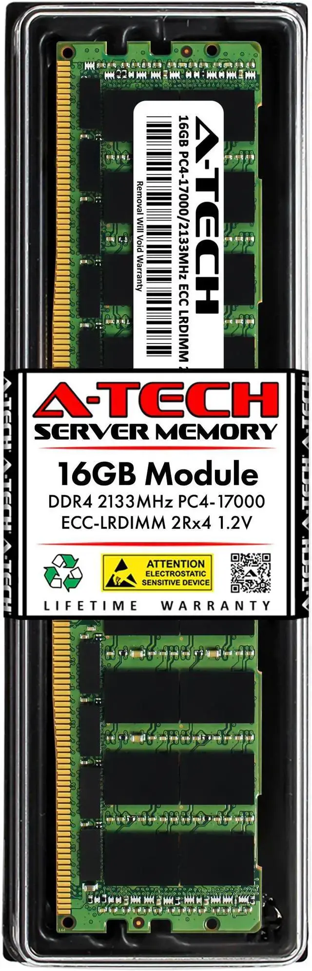 16GB RAM Replacement for Micron MTA36ASF2G72LZ-2G1 MTA36ASF2G72LZ-2G1A1 DDR4 2133MHz PC4-17000 ECC LRDIMM 2Rx4 Server Memory