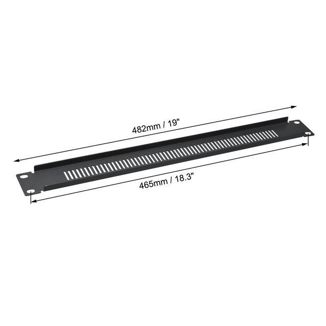 1U Blank Rack Mount Panel Spacer With Venting For 19-Inch Server Network Rack Enclosure Or Cabinet