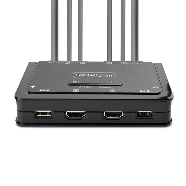 2-PORT COMPACT 4K KVM SWITCH