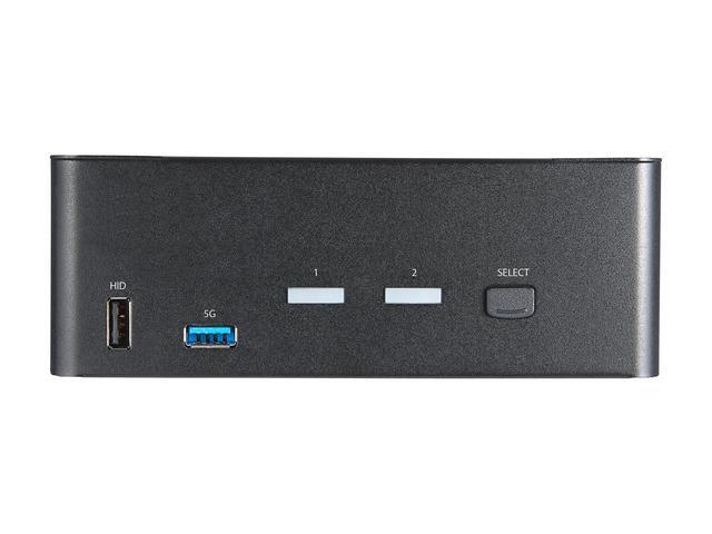 2 Port Dual Monitor HDMI KVM Switch 4K 60Hz Ultra HD HDR Desktop 4K HDMI 2.0 KVM Switch With 2 Port USB 3.0 Hub (5Gbps) & 4x USB 2.0 HID Port Audio Hotkey Switching TAA - KVM With Fast Switching