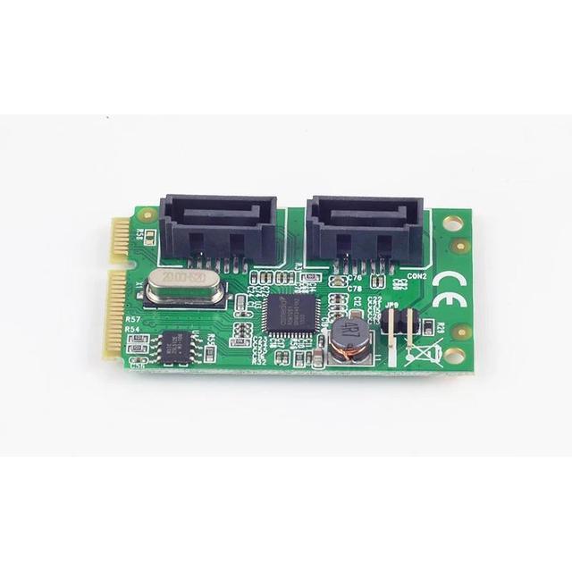 2 Ports SATA 6G Mini PCI Express Controller Card Mini PCI-Express SATA 3.0 Controller Card (2x SATA 6G Chipset For ASMedia)