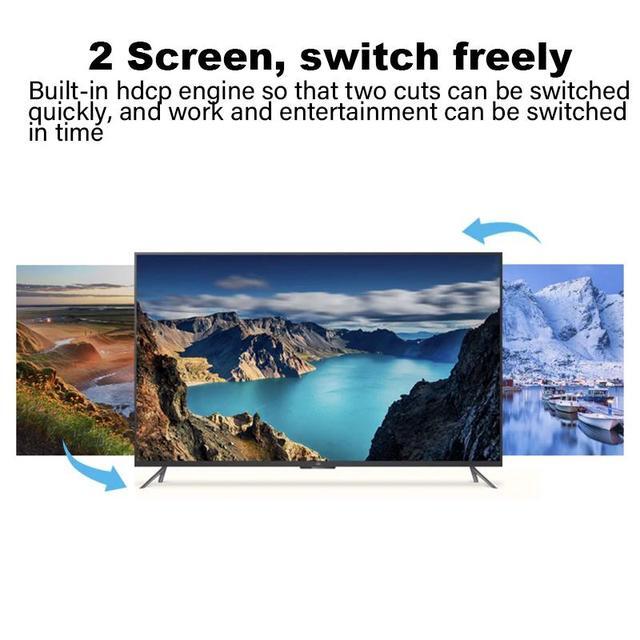 2 Ports VGA DVI 4K HDMI-compatible KVM Switch Keyboard Mouse USB Share Switcher Splitter Box With Remote Split KVM Controller(DVI KVM)