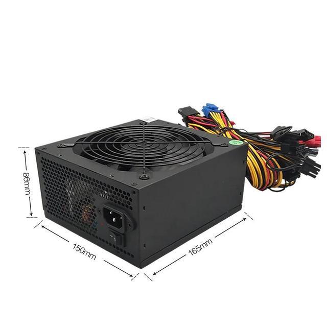 2000W PSU Bitmain Dragon Storm LX2000W Multiple Channel Server Power Supply 16*(6+2Pin) For GPU Mining Rig