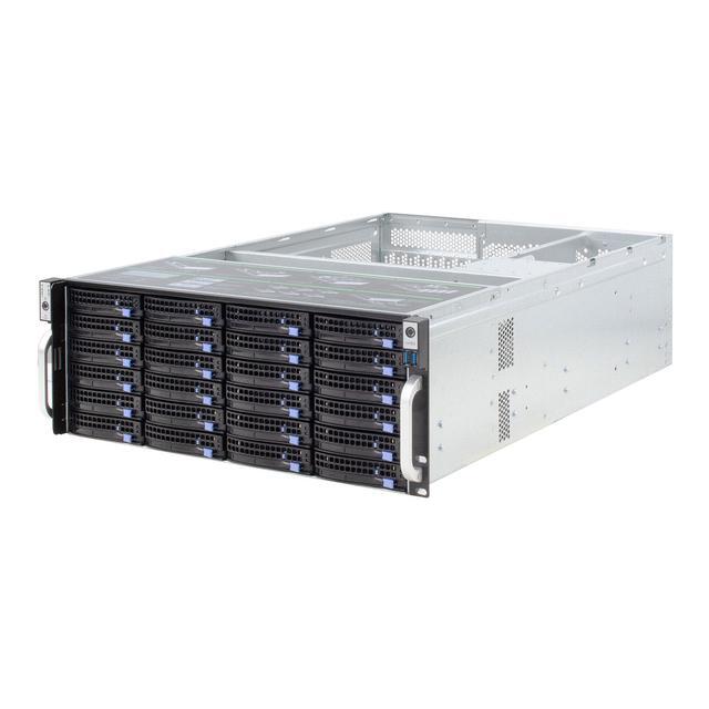 24 Bays Storage Server 4U Chassis / Equipped With 12Gb / S Expander Expansion Backplane Mini-sas HD (SFF8643) Interface With Temperature Control With SGPIO With Time-sharing Start / Empty Chassis