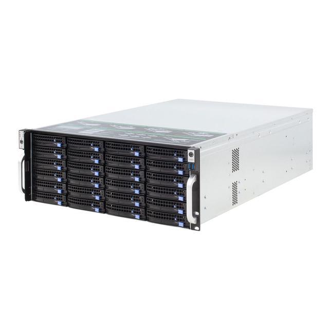 24 Bays Storage Server 4U Chassis / Equipped With 12Gb / S Expander Expansion Backplane Mini-sas HD (SFF8643) Interface With Temperature Control With SGPIO With Time-sharing Start / Empty Chassis