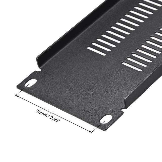 2U Blank Rack Mount Panel Spacer With Venting For 19-Inch Server Network Rack Enclosure Or Cabinet
