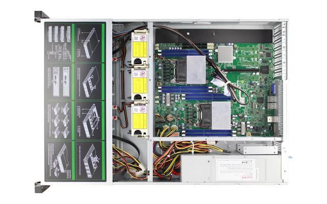 2U Hot Swappable 12 Hard Disk 6Gb Sas Backplane Storage Server Empty Chassis