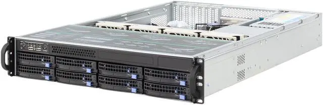 2U hot swappable storage server 12GB/SAS NVMe backplane for E-ATX mainboard 8-bay empty chassis