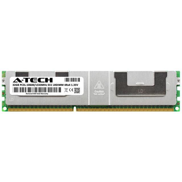 32GB RAM Replacement For Crucial CT32G3ELSLQ41339 DDR3 1333MHz PC3L-10600 ECC LRDIMM 4Rx4 Server Memory