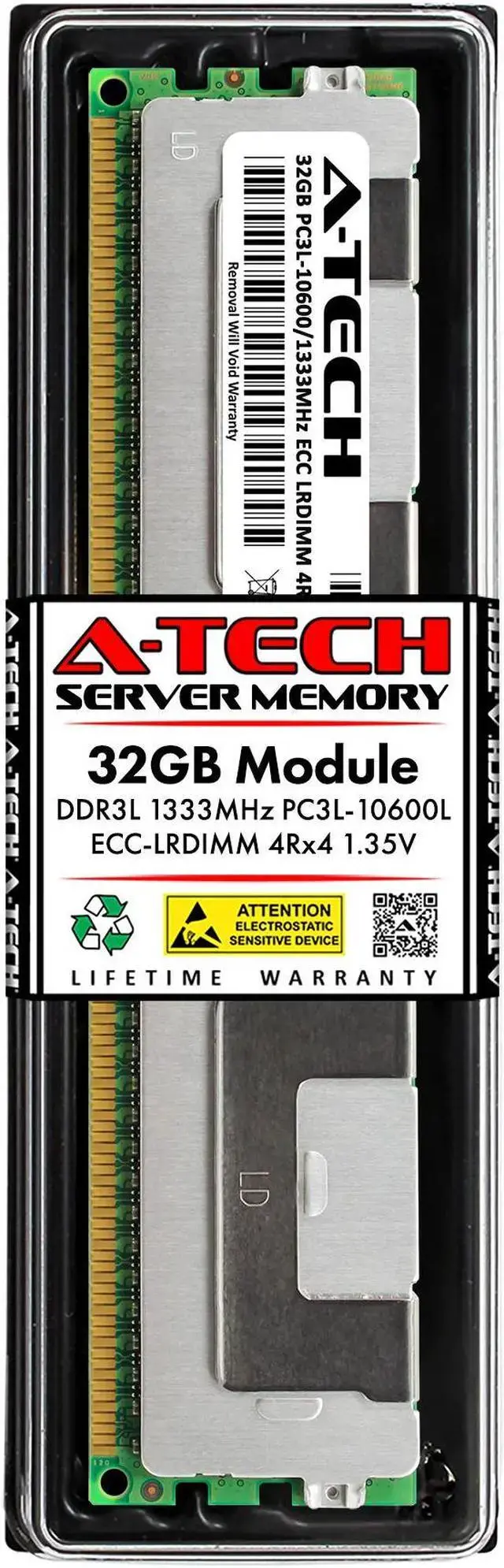 32GB RAM Replacement for Crucial CT32G3ELSLQ41339 DDR3 1333MHz PC3L-10600 ECC LRDIMM 4Rx4 Server Memory