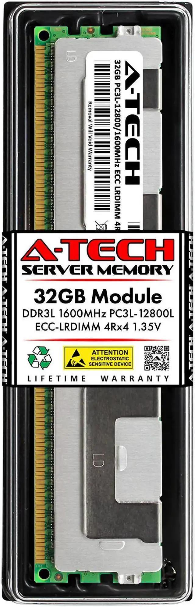 32GB RAM Replacement for Crucial CT32G3ELSLQ4160B DDR3 1600MHz PC3L-12800 ECC LRDIMM 4Rx4 Server Memory
