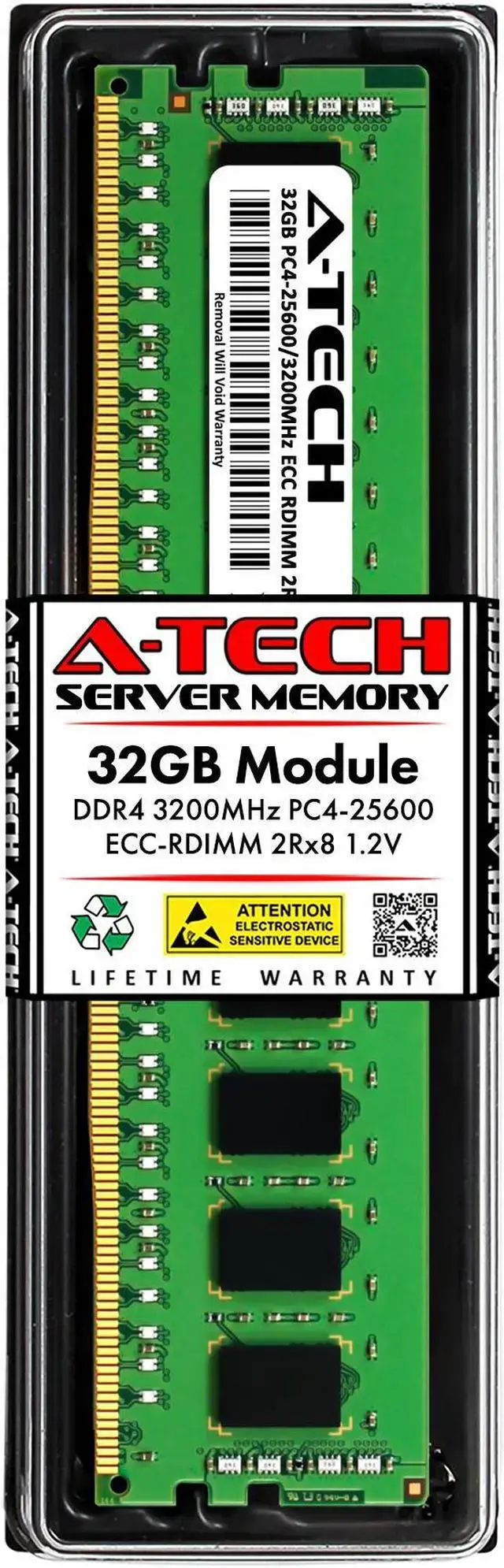 32GB RAM Replacement for Micron MTA18ASF4G72PDZ-3G2 DDR4 3200MHz PC4-25600 ECC RDIMM 2Rx8 Server Memory