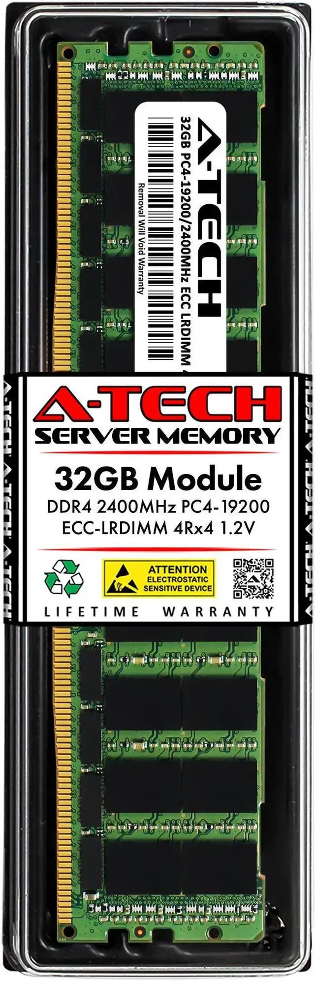 32GB RAM Replacement for Samsung M386A4G40DM1-CRC M386A4G40EM2-CRC DDR4 2400MHz PC4-19200 ECC LRDIMM 4Rx4 Server Memory