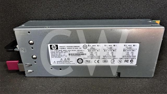 399771-001 379124-001 403781-001 399771-B21 HP 1000-Watts Power Supply Unit