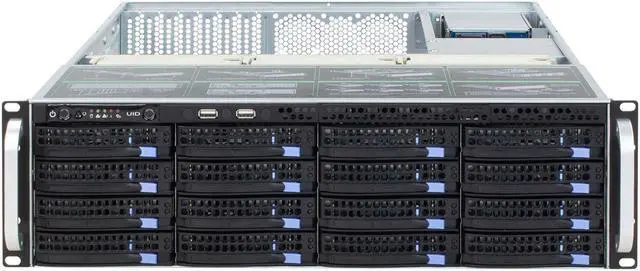 3U hot-swap server chassis / equipped with 6Gb / s Expander expansion backplane Mini-sas interface (SFF8087) with temperature control with SGPIO with time-sharing boot / empty chassis