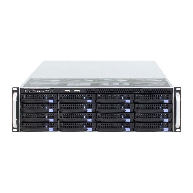 3U Hot-swappable 16-disk Server Chassis / Equipped With 6Gb / S Expander Expansion Backplane Mini-sas Interface (SFF8087) With Temperature Control With SGPIO With Time-sharing Boot / Empty Chassis