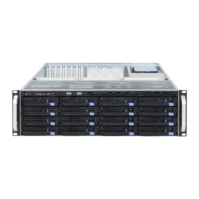 3U Hot-swappable 16-disk Server Chassis / Equipped With 6Gb / S Expander Expansion Backplane Mini-sas Interface (SFF8087) With Temperature Control With SGPIO With Time-sharing Boot / Empty Chassis