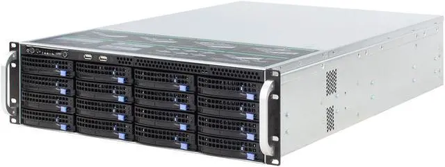 3U hot-swappable 16-disk server chassis / equipped with 6Gb / s Expander expansion backplane Mini-sas interface (SFF8087) with temperature control with SGPIO with time-sharing boot / empty chassis