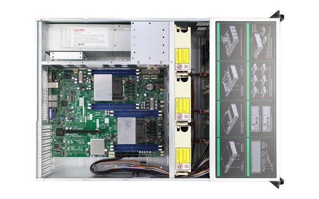 3U Hot Swappable Storage Server 16 Bay 12GB/SAS Backplane For E-ATX Motherboard Empty Chassis