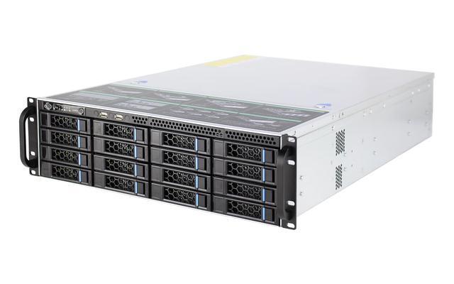 3U Hot Swappable Storage Server 16 Bay 12GB/SAS Backplane For E-ATX Motherboard Empty Chassis