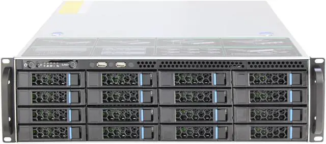 3U hot swappable storage server 16 bay 12GB/SAS backplane for E-ATX motherboard empty chassis