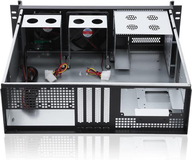 3u Rackmount Server Chassis 2x5.25+1x3.5 Front Bays ATX/mATX/Mini-itx Support Standard ATX PSU With Side 80mm Or Top 120mm Fan