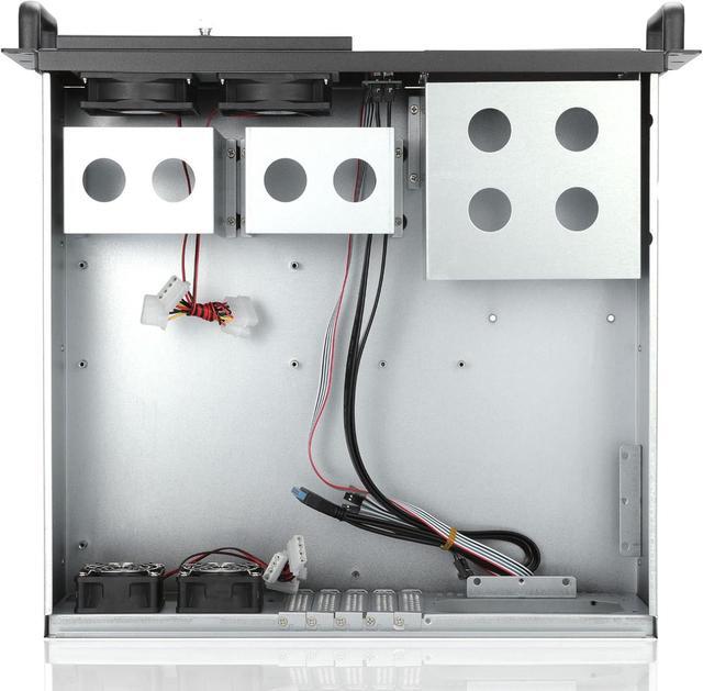 3u Rackmount Server Chassis ATX/MATX With 3x5.25 Support PS2 PSU W/Side 80mm Or Bottom 120mm Fan Or SFX PSU Dust Filter Bracket Infront Easy Maintenace