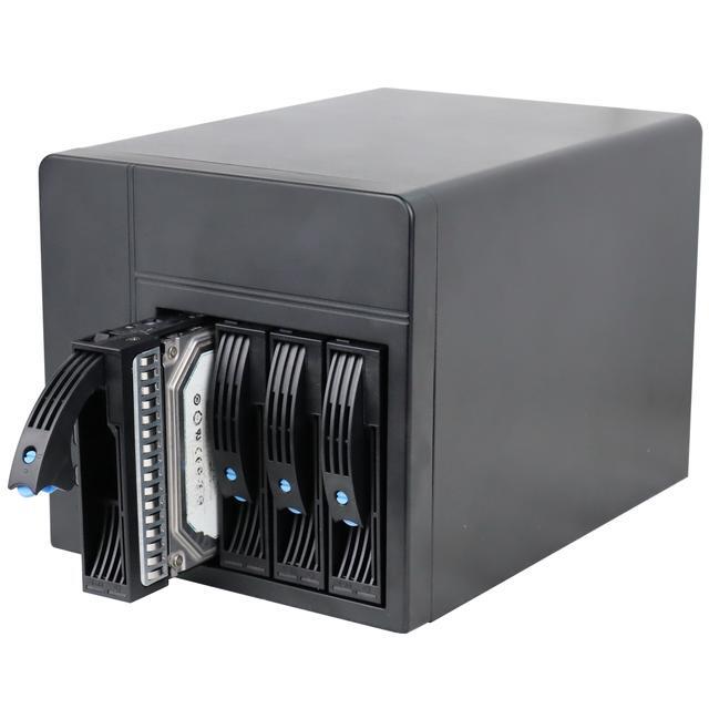 4-disk Nas Chassis / ATX DIY Hot-swappable IPFS Server Mini Mini-itx Chassis / + 1U 150W Power Supply + Main Board + 4G Memory + 16G System Disk + 1T HDD 1PCS