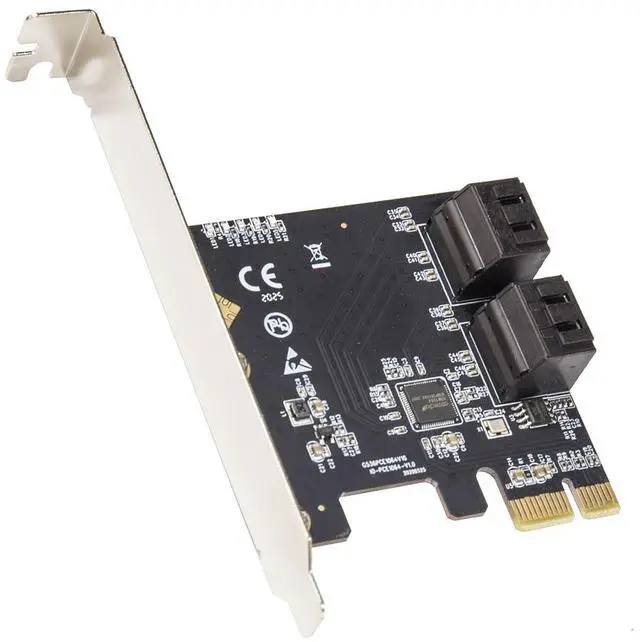 4 Port SATA III PCI-e 3.0 x1 Card Non-Raid with Low Profile Bracket