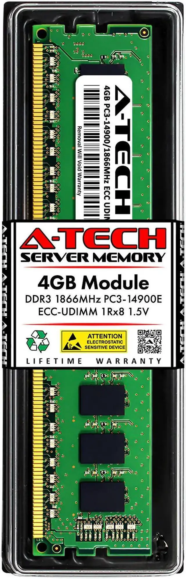 4GB RAM Replacement for Hynix HMT451U7AFR8C-RD HMT451U7BFR8C-RD HMT451U7DFR8C-RD DDR3 1866MHz PC3-14900 ECC UDIMM 1Rx8 Server Memory