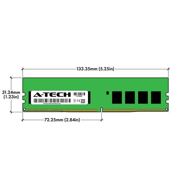 4GB RAM Replacement For Kingston KVR24E17S8/4 DDR4 2400MHz PC4-19200 ECC UDIMM 1Rx8 Server Memory