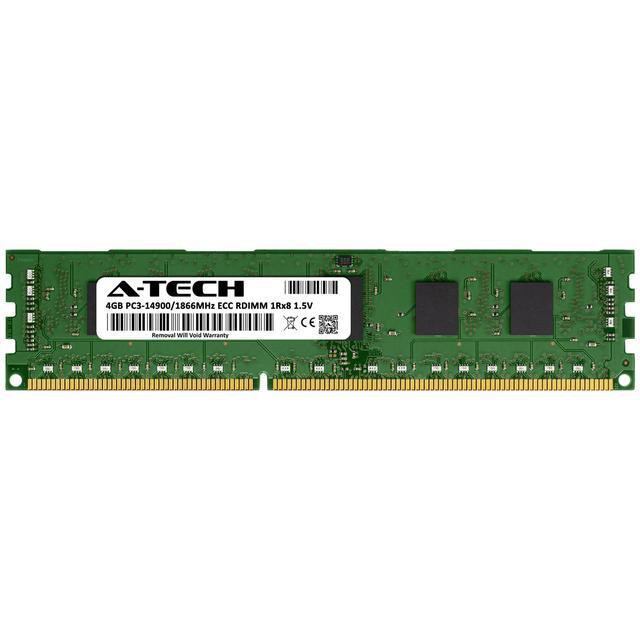 4GB RAM Replacement For Micron MT9JSF51272PZ-1G9 MT9JSF51272PZ-1G9E2 DDR3 1866MHz PC3-14900 ECC RDIMM 1Rx8 Server Memory