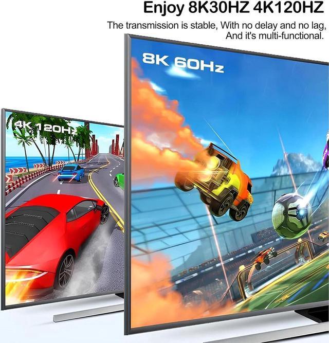 4K 120Hz HDMI USB Rj45 KVM Switch For 2 Computers 1 Monitor Share 3USB3.0 Port Keyboard Mouse Printer Support Wire-Desktop Controller