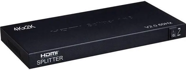 4K 60Hz HDMI 2.0 Splitter 1x8 HDMI Video Distributor 1 in 8 out HDMI Splitter Support Ultra HD HDR for PS4 PC DVD HDTV MONITORS(EU Plug) (V2.0 4K 60Hz 1X8)