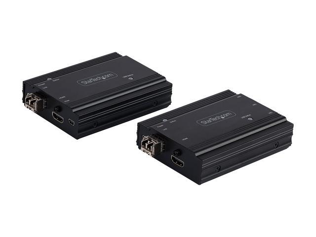 4K HDMI KVM Extender Over Fiber HDMI Video & USB Over Fiber Up To 984ft/300m (MultiMode) 10G MMF SFP+ Modules Remote KVM Switch/Console Extender KVM Extension Kit (TX/RX) - Transmitter & Receiver
